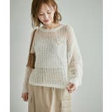 シアーモヘア混ニットプルオーバー | ROPE' PICNIC | 詳細画像26 