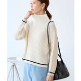 【WEB限定カラーあり】アソートリブ切り替えニットプルオーバー リンクコーデ 新… | ROPE' PICNIC | 詳細画像4 