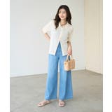 ハーフスリーブシアーポロニット | ROPE' PICNIC | 詳細画像17