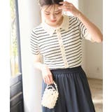 ハーフスリーブシアーポロニット | ROPE' PICNIC | 詳細画像23