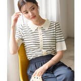 ハーフスリーブシアーポロニット | ROPE' PICNIC | 詳細画像24