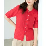 ハーフスリーブシアーポロニット | ROPE' PICNIC | 詳細画像27