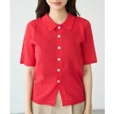 ハーフスリーブシアーポロニット | ROPE' PICNIC | 詳細画像29