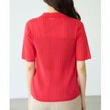 ハーフスリーブシアーポロニット | ROPE' PICNIC | 詳細画像31