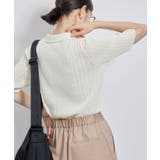 ハーフスリーブシアーポロニット | ROPE' PICNIC | 詳細画像6