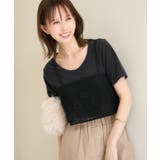 シアーベロアハーフスリーブカットトップス | ROPE' PICNIC | 詳細画像7 