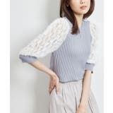 袖レースニットプルオーバー | ROPE' PICNIC | 詳細画像1 