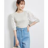 袖レースニットプルオーバー | ROPE' PICNIC | 詳細画像8 