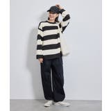 太ボーダーニットプルオーバー | ROPE' PICNIC | 詳細画像10 