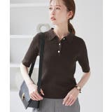 ミニケーブルハーフスリーブニットポロシャツ | ROPE' PICNIC | 詳細画像9 