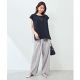 ストライプドッキングフレンチスリーブプルオーバー | ROPE' PICNIC | 詳細画像16 