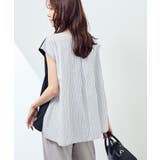 ストライプドッキングフレンチスリーブプルオーバー | ROPE' PICNIC | 詳細画像20 