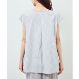 ストライプドッキングフレンチスリーブプルオーバー | ROPE' PICNIC | 詳細画像24 