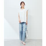 ストライプドッキングフレンチスリーブプルオーバー | ROPE' PICNIC | 詳細画像3 