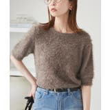 ブラウン系(22) | シャギーニットハーフスリーブプルオーバー | ROPE' PICNIC