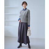 もちもちリブ切り替えニットプルオーバー/イージーケア・リンクコーデ | ROPE' PICNIC | 詳細画像3