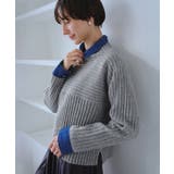 もちもちリブ切り替えニットプルオーバー/イージーケア・リンクコーデ | ROPE' PICNIC | 詳細画像6