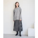 【新色追加】着丈が選べるクルーネックサイドスリットニットプルオーバー イージーケ… | ROPE' PICNIC | 詳細画像16 