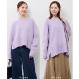 【新色追加】着丈が選べるクルーネックサイドスリットニットプルオーバー イージーケ… | ROPE' PICNIC | 詳細画像21 