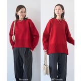 【新色追加】着丈が選べるクルーネックサイドスリットニットプルオーバー イージーケ… | ROPE' PICNIC | 詳細画像24 
