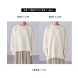 【新色追加】着丈が選べるクルーネックサイドスリットニットプルオーバー イージーケ… | ROPE' PICNIC | 詳細画像29 