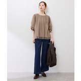 チュールドッキングボリュームスリーブニットプルオーバー | ROPE' PICNIC | 詳細画像13 