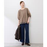 チュールドッキングボリュームスリーブニットプルオーバー | ROPE' PICNIC | 詳細画像14 