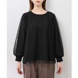 チュールドッキングボリュームスリーブニットプルオーバー | ROPE' PICNIC | 詳細画像20 