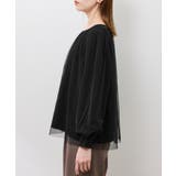 チュールドッキングボリュームスリーブニットプルオーバー | ROPE' PICNIC | 詳細画像21 