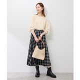 チュールドッキングボリュームスリーブニットプルオーバー | ROPE' PICNIC | 詳細画像7 