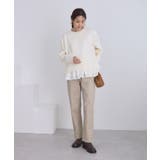 布帛ドッキングペプラムギャザープルオーバー | ROPE' PICNIC | 詳細画像11 