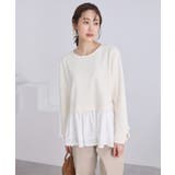 布帛ドッキングペプラムギャザープルオーバー | ROPE' PICNIC | 詳細画像12 