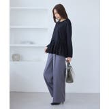 布帛ドッキングペプラムギャザープルオーバー | ROPE' PICNIC | 詳細画像15 