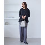 布帛ドッキングペプラムギャザープルオーバー | ROPE' PICNIC | 詳細画像16 