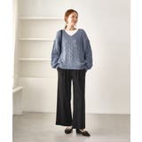 ゆるケーブル編みVネックニット | ROPE' PICNIC | 詳細画像12