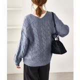 ゆるケーブル編みVネックニット | ROPE' PICNIC | 詳細画像16