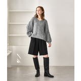 ゆるケーブル編みVネックニット | ROPE' PICNIC | 詳細画像2