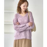 ゆるケーブル編みVネックニット | ROPE' PICNIC | 詳細画像20