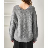 ゆるケーブル編みVネックニット | ROPE' PICNIC | 詳細画像24