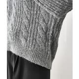 ゆるケーブル編みVネックニット | ROPE' PICNIC | 詳細画像28