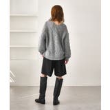 ゆるケーブル編みVネックニット | ROPE' PICNIC | 詳細画像4