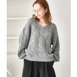 ゆるケーブル編みVネックニット | ROPE' PICNIC | 詳細画像5