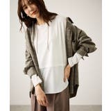 布帛ドッキングロングスリーブTシャツ | ROPE' PICNIC | 詳細画像15 