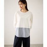 布帛ドッキングロングスリーブTシャツ | ROPE' PICNIC | 詳細画像16 