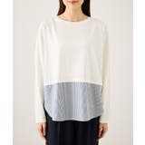 布帛ドッキングロングスリーブTシャツ | ROPE' PICNIC | 詳細画像24 