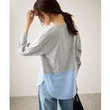 布帛ドッキングロングスリーブTシャツ | ROPE' PICNIC | 詳細画像3 