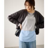 布帛ドッキングロングスリーブTシャツ | ROPE' PICNIC | 詳細画像5 