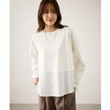 布帛ドッキングロングスリーブTシャツ | ROPE' PICNIC | 詳細画像7 