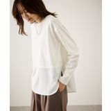 布帛ドッキングロングスリーブTシャツ | ROPE' PICNIC | 詳細画像8 