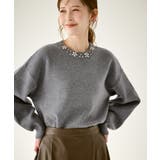 ビジューニットプルオーバー | ROPE' PICNIC | 詳細画像1